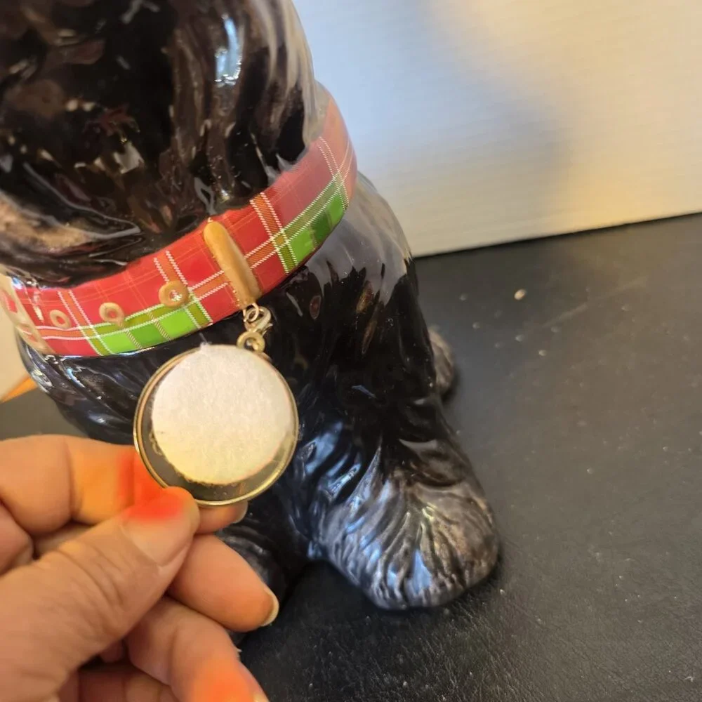 Jeffery Banks David’s Cookies Cookie Jar Scottish Terrier 12” Y4